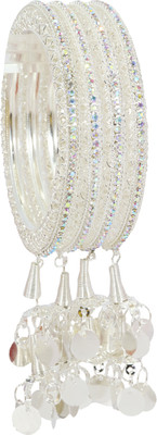 ZULKA Alloy Zircon Gold-plated Kada(Pack of 4)