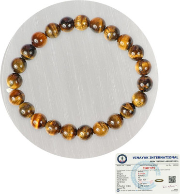 CRYSTU Stone, Crystal, Tiger's Eye Beads, Crystal Bracelet