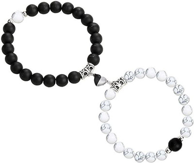 JS Enterprises Metal Silver Coated Bracelet Set(Pack of 2)