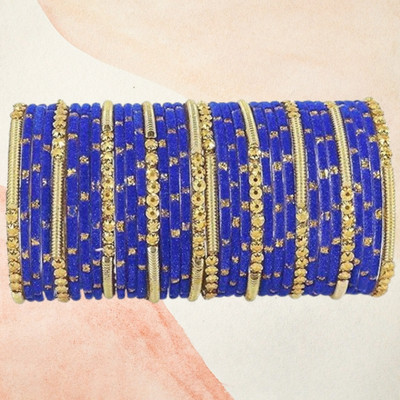 LYBASHINE Glass Cubic Zirconia Gold-plated Bangle Set
