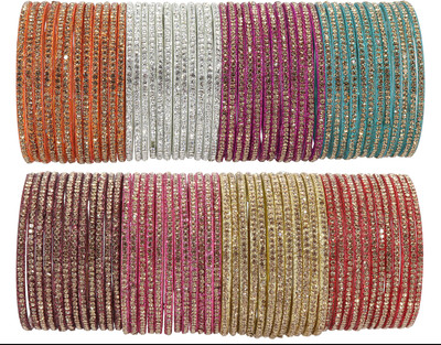 NMII Glass Zircon Bangle Set(Pack of 96)