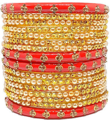 LYBASHINE Glass Cubic Zirconia Gold-plated Bangle Set