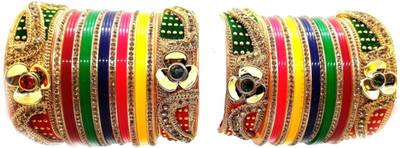 SHOPNADE Plastic Zircon Bangle Set(Pack of 26)