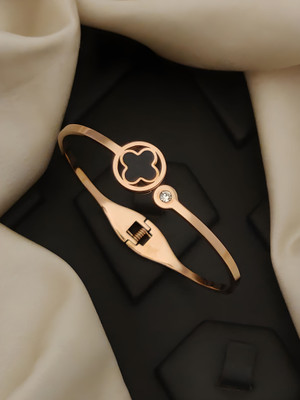 SVFANCY Stainless Steel Cubic Zirconia Gold-plated Bracelet