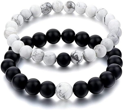 Bauble Cluster Plastic Pearl Bracelet Set(Pack of 2)
