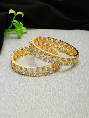 YouBella Alloy Gold-plated Bangle(Pack of 2)
