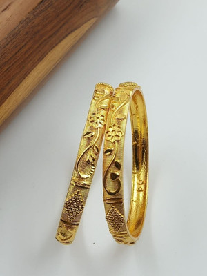 Shree Fashions World Brass Gold-plated Bangle Set