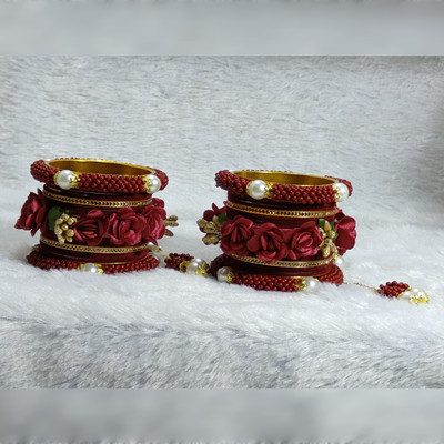 Neeraj Craft Alloy Gold-plated Bangle Set(Pack of 10)