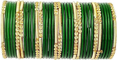 DURGANSH Glass Bangle Set(Pack of 10)