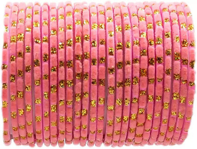 RADHA MOHAN EMPIRE Fabric, Glass Bangle Set(Pack of 24)