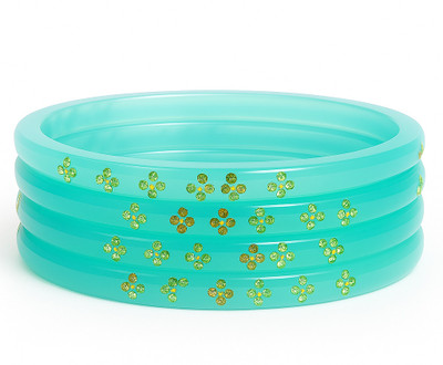 Mars And Venus Plastic Bangle Set(Pack of 4)