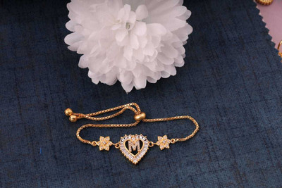 CHOPDA BUSSINESS HUB Alloy Diamond Gold-plated Bracelet
