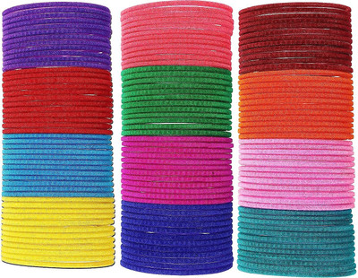 Jay Enterprises Glass Enamel Bangle Set(Pack of 10)