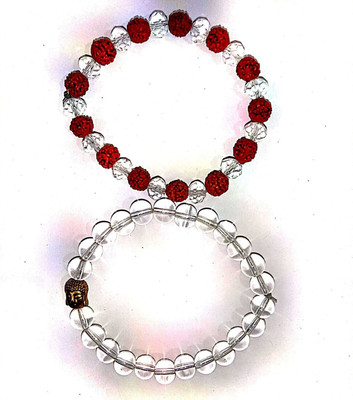 DIVINE SOUVENIRS Stone Bracelet Set(Pack of 2)
