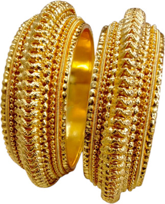 Shree Enterprises Brass Gold-plated Bangle Set(Pack of 2)