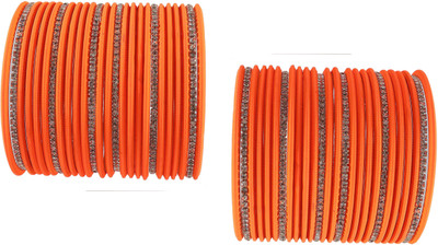 Zulka Get Your Traditions Metal Zircon Bangle Set(Pack of 52)