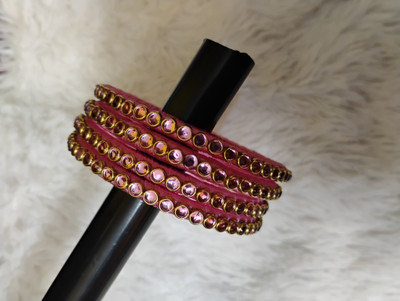 ASR Plastic Diamond Bangle Set(Pack of 4)