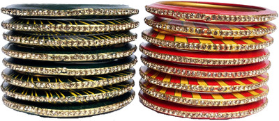 Lahthi Wala Lac Bangle Set(Pack of 10)