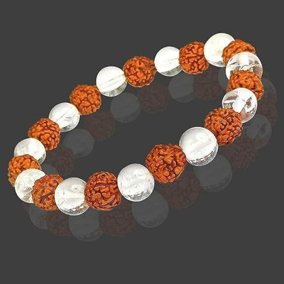 SUKHAD Crystal, Rudraksha Beads Bracelet