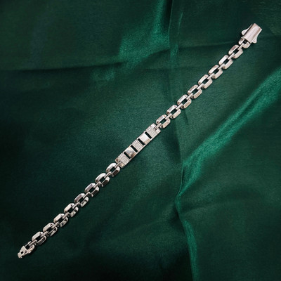 Pahel The silver that shines Sterling Silver Cubic Zirconia Silver Coated Bracelet