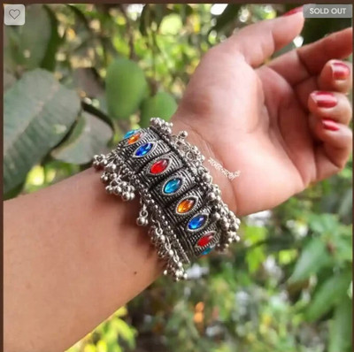 Samridhi DC Alloy Sterling Silver Cuff