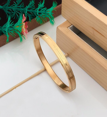 MAME CREATION Stainless Steel Gold-plated Kada