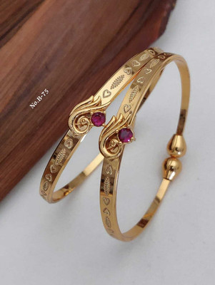 HEER HENI Alloy Gold-plated Bangle(Pack of 2)