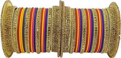 PRETTY GEMS Metal Zircon Bangle Set(Pack of 36)