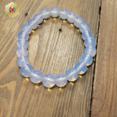 dr of astro gems and jewels Clear Quartz Opal Bracelet