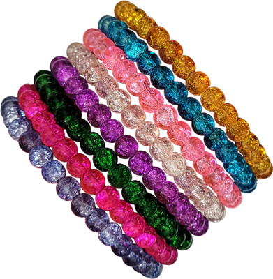 BOHENOOR Glass Bracelet Set(Pack of 8)