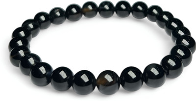 RSG BHAGYUDAY Stone, Crystal, Black Obsidian Beads Bracelet