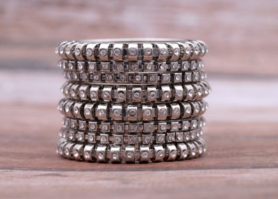 Shivarth Metal Bangle Set(Pack of 8)