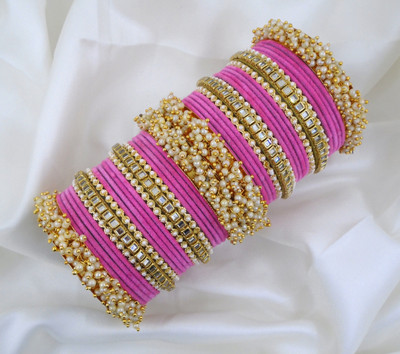 Mayra Creation Metal Bangle Set(Pack of 2)