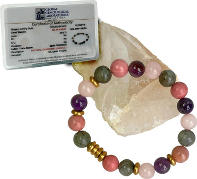 Shivkosha Pyrite, Rose Quartz Crystal Bracelet