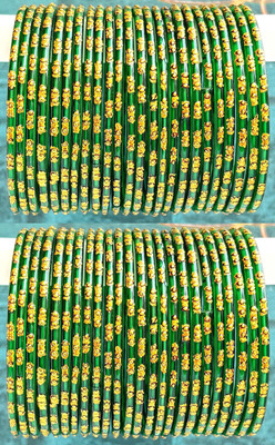 hand kkrafts Glass Bangle Set(Pack of 48)