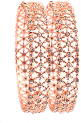 CHURA KING Alloy Cubic Zirconia Kada(Pack of 2)