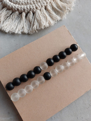 Malas Collection Stone, Crystal, Glass Beads, Crystal Bracelet(Pack of 2)