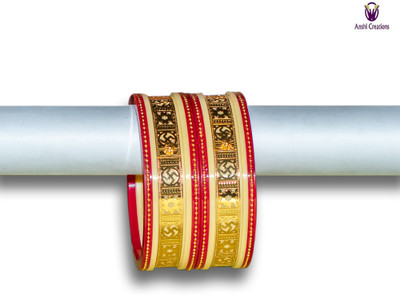 Anshi Creations Plastic Gold-plated Shakha Pola(Pack of 2)