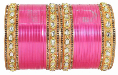 HOMOZE Plastic Beads, Zircon Bangle Set(Pack of 32)