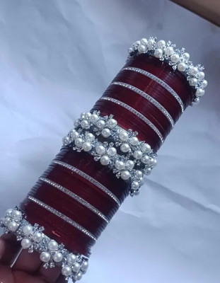 Dulhan Plastic Pearl Chudas(Pack of 2)