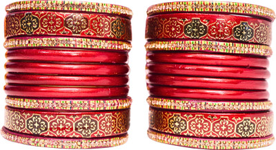 aayat collection Lac Bangle Set(Pack of 10)