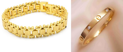 P R Production Brass Charm Bracelet(Pack of 2)