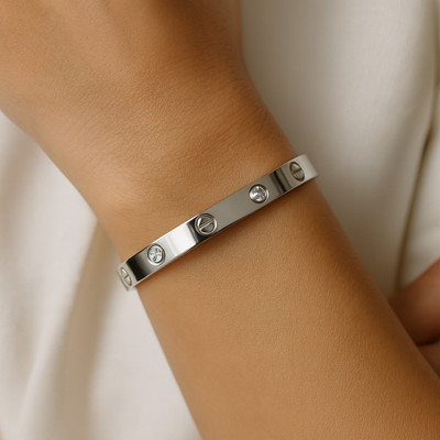 Vibgyor Enterprises Stainless Steel Gold-plated Bracelet