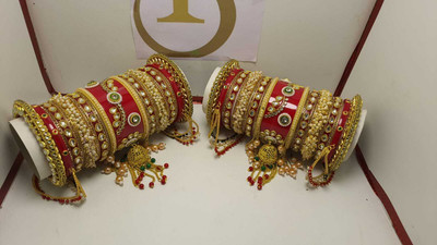 SP PHOTO CHURA Plastic Bangle Set(Pack of 2)