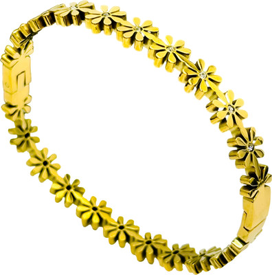 VdeLante Stainless Steel Zircon Gold-plated Bracelet