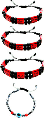 KINGSTYLEIMPEX Mother of Pearl Charm Bracelet(Pack of 4)