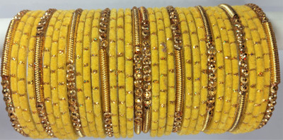 RIJB Glass Beads Bangle Set(Pack of 34)