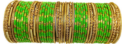 Shubhlaxmi Glass Bangle Set(Pack of 48)