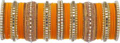 ELITEBAZAAR Metal Silver Bangle Set(Pack of 58)