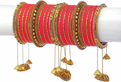 ZINEKA Metal Zircon Gold-plated Bangle Set(Pack of 42)